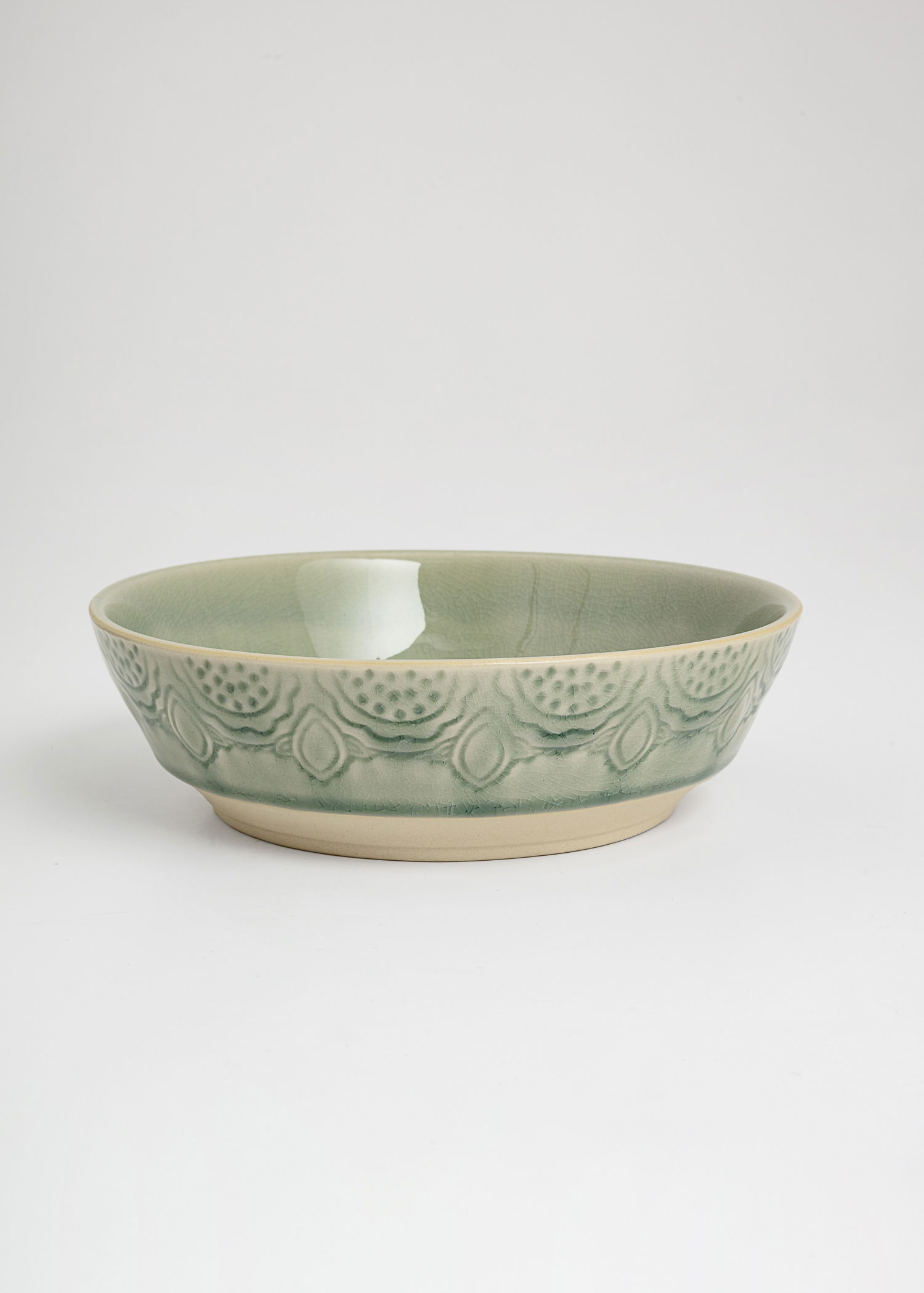 MATHILDA DECO PASTA BOWL - DustyBlue
