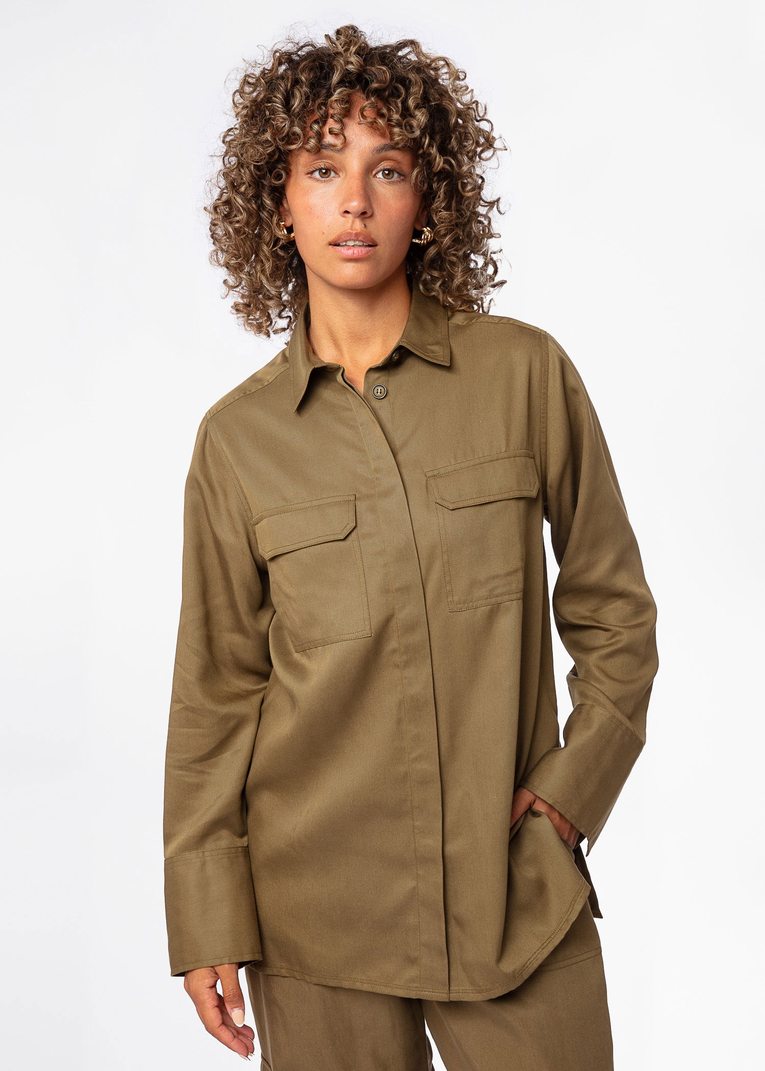 ISLA BLOUSE  - khaki