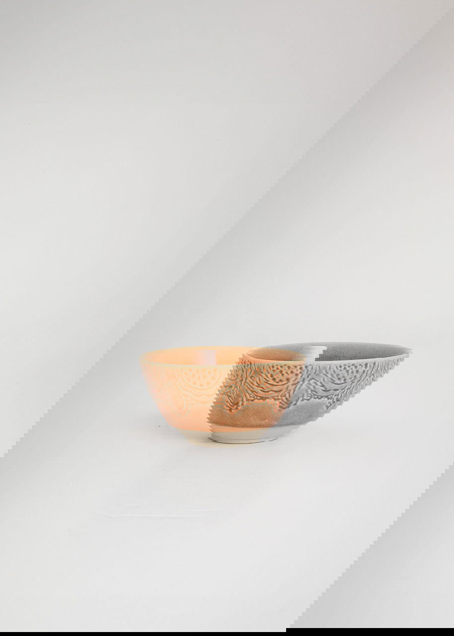 MATHILDA DECO SMALL BOWL - DUSTYPINK