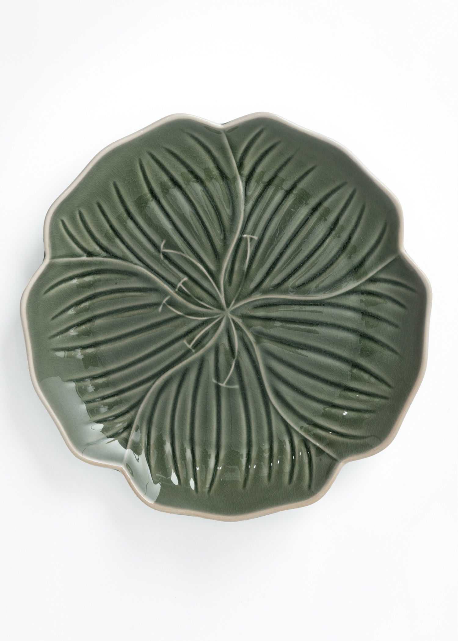 FLOWER PLATE - GREEN