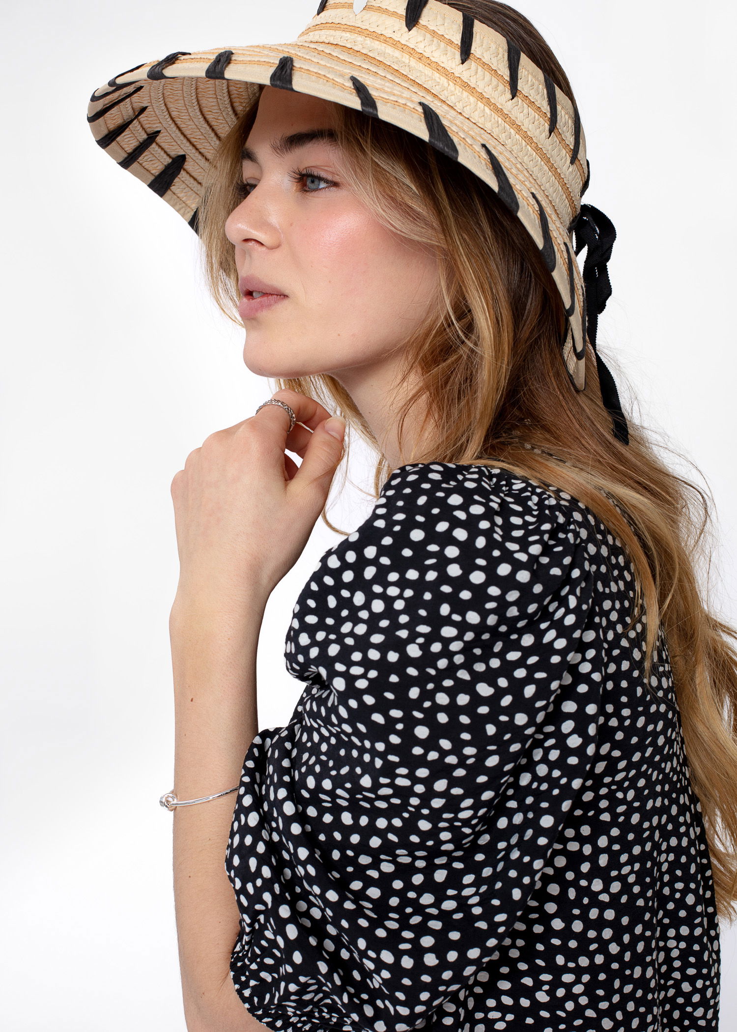 ZIZI BLOUSE 251 - BLACKWHITE