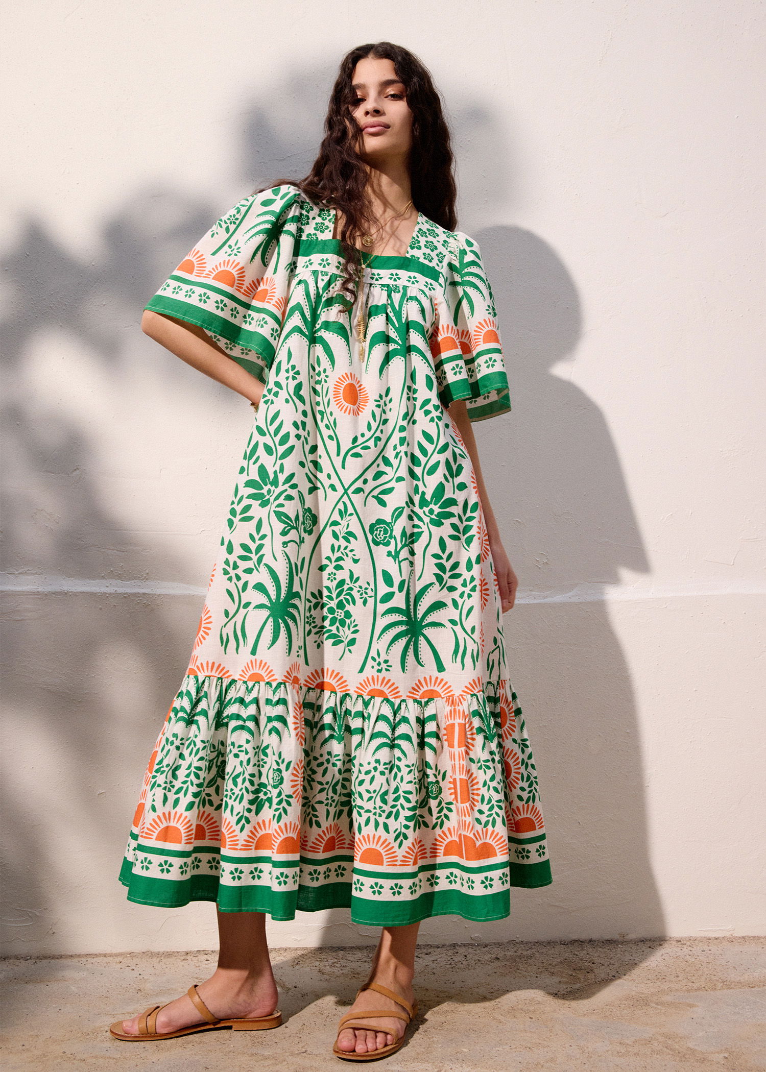 KHALO DRESS - GREEN