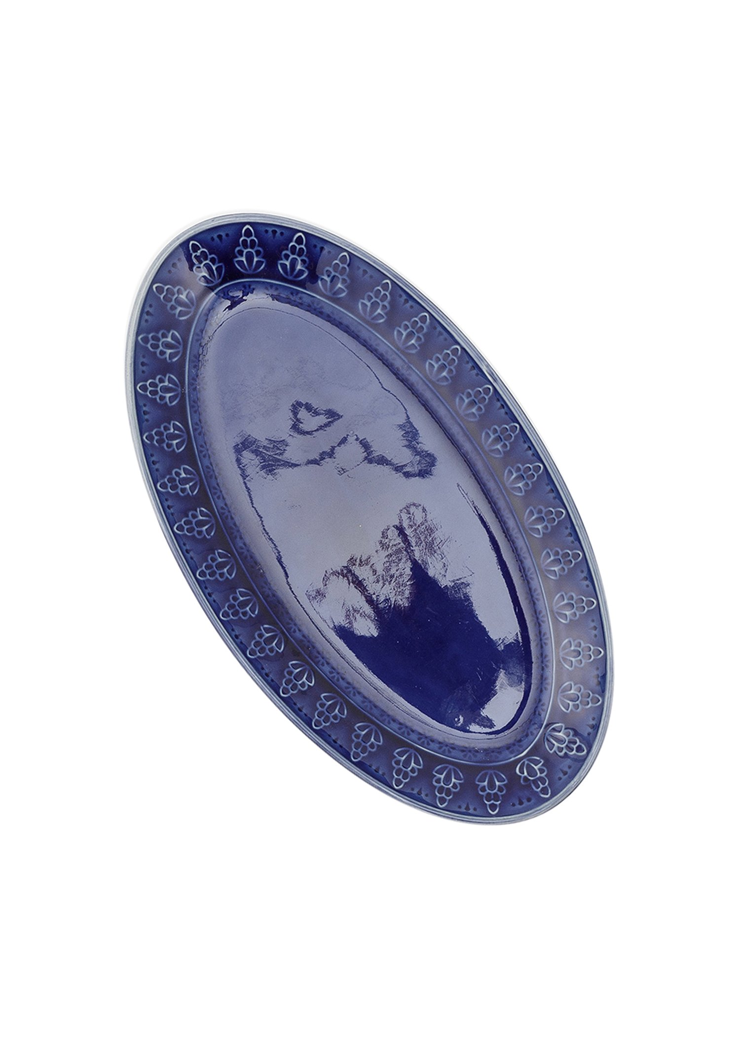 CHENNAI OVAL PLATE - BLUE