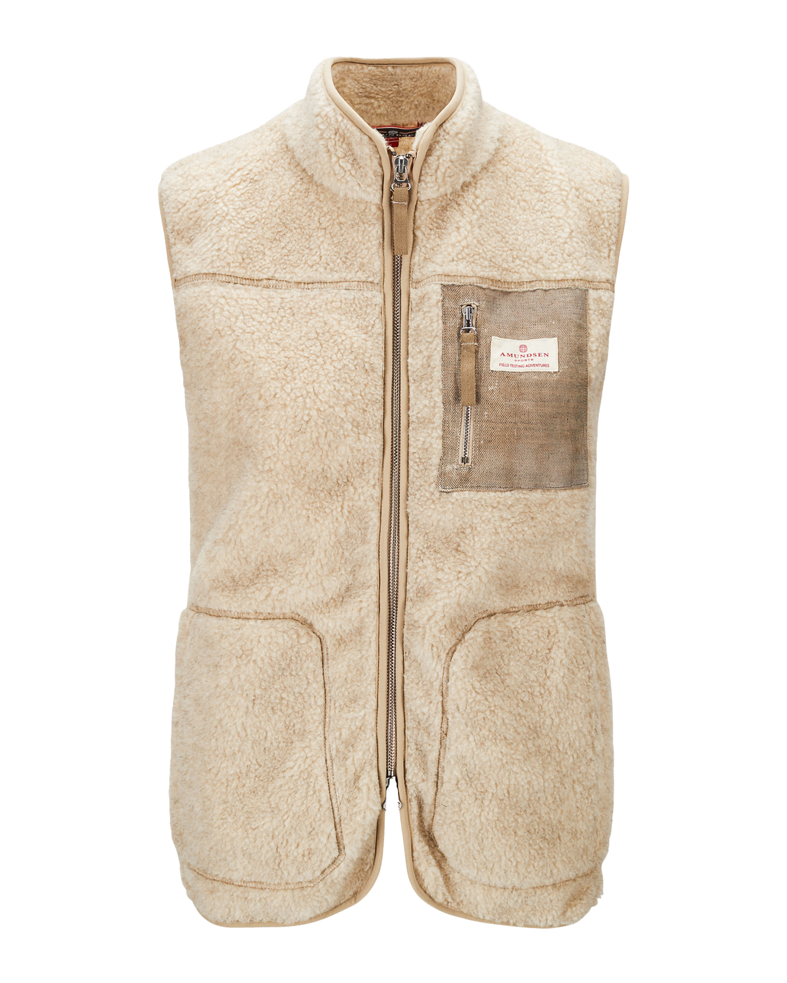 Heroes Wool Fleece Vest W Natural (S)