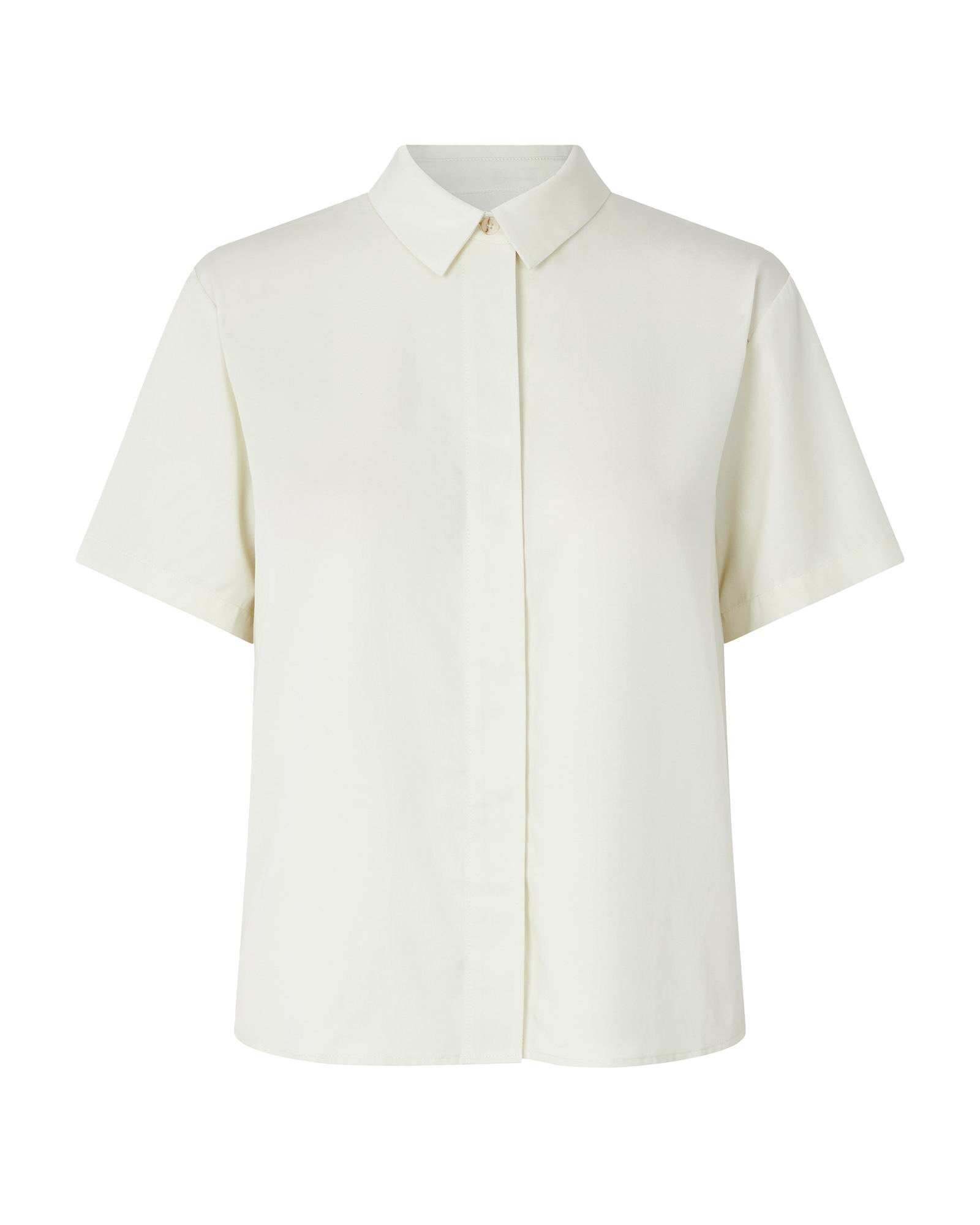 Produktfoto för Samsøe & Samsøe - Mina SS Shirt - Skjorta - SILVER GREEN - S