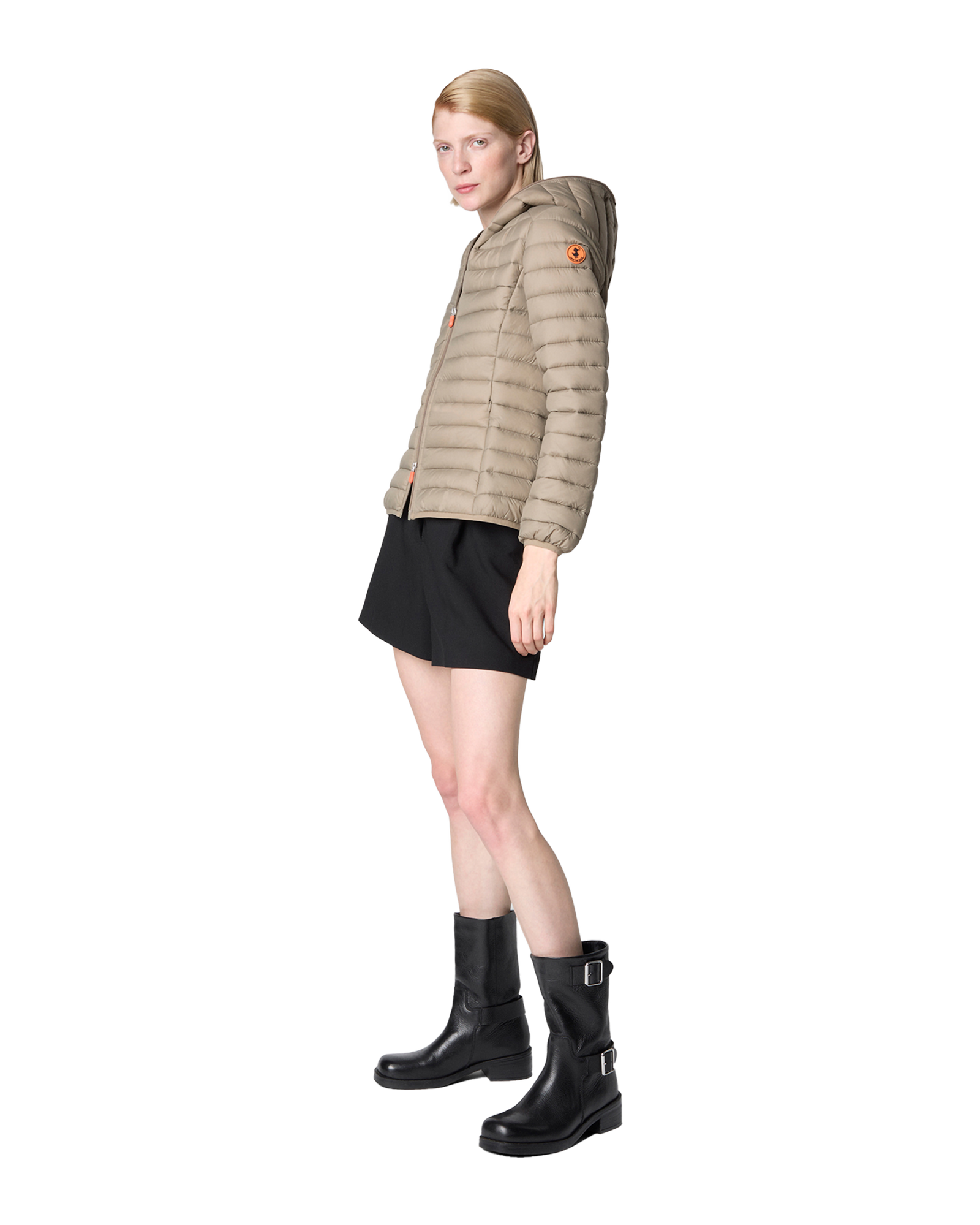 Köp Save The Duck Daisy Hooded Jacket D33620 W - Elephant